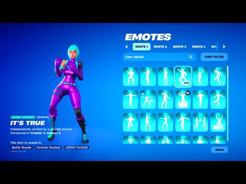 WONDER SKIN FEATURING ALL FORTNITE ICON SETS AND TIKTOK EMOTES!