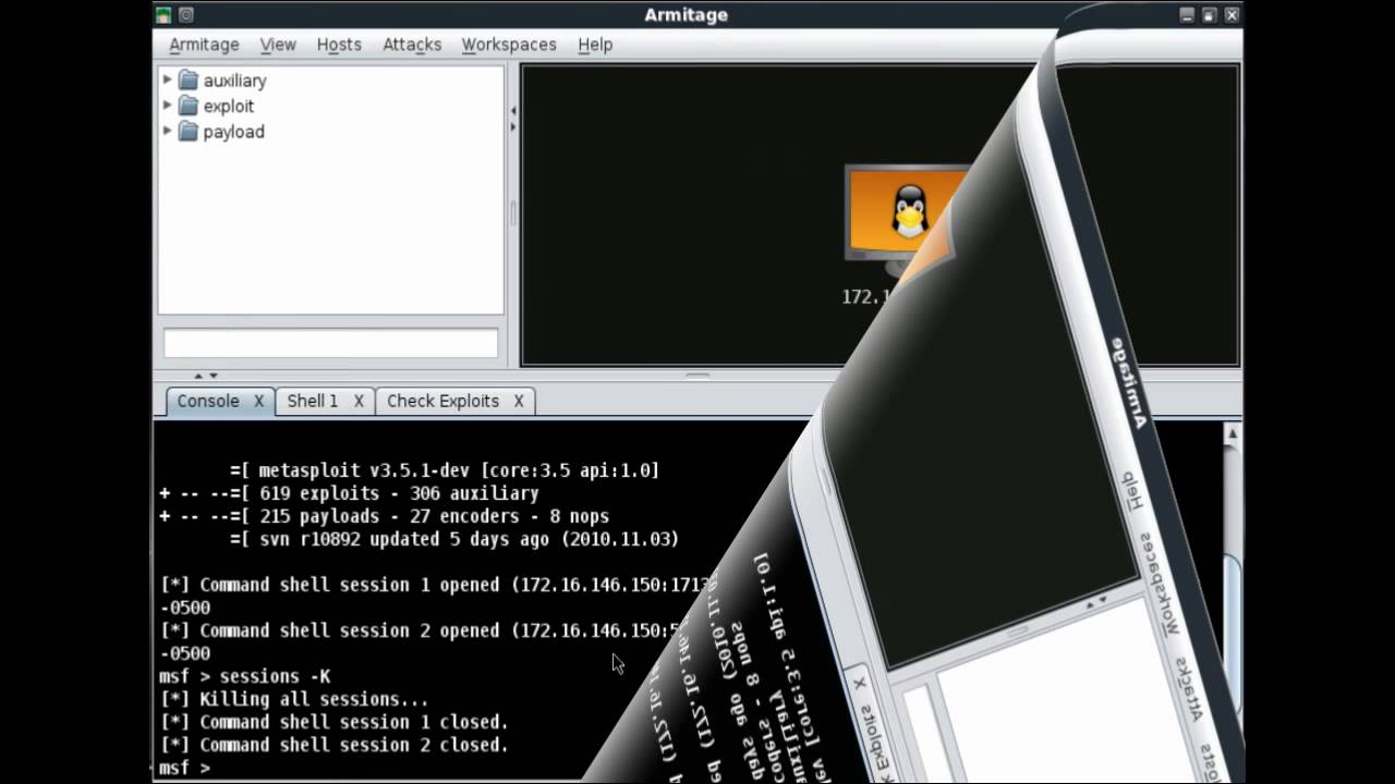 Owning Metasploitable With Armitage - YouTube