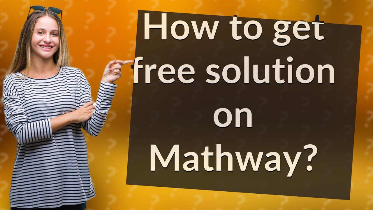 How To Get Free Solution On Mathway? - YouTube