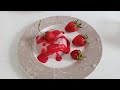 Simple strawberry panna cotta recipe/how to make a strawberry panna cotta