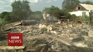 Mystery shelling of Ukraine village - BBC News