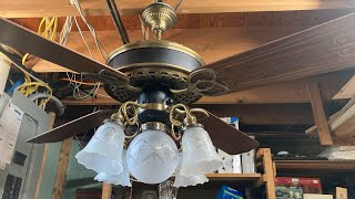 Casablanca Victorian ceiling fan (black \u0026 brass, 1981)