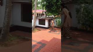 ചേച്ചീ പപ്പിനെ കണ്ട് ഓടിയ  വിഡിയോടെ full video  ചോദിച്ചവർക്കുവേണ്ടി😊