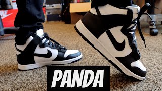 Nike Dunk High Panda Unboxing + On Feet!