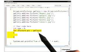 Array Algorithms Sum Over All Elements - Intro to Java Programming