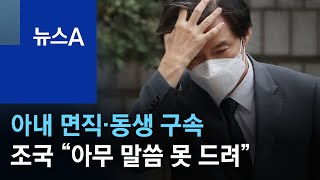 아내 면직·동생 구속…조국 “오늘은 아무 말씀 못 드려” | 뉴스A