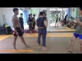 buakaw practicing muay chaiya @ baan kru praeng