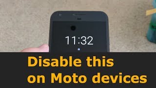 How to Disable Motorola Ambient Display Wake up Always on Display