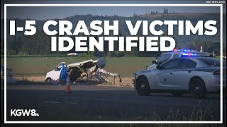 Victims of deadly I-5 crash north of Albany identified