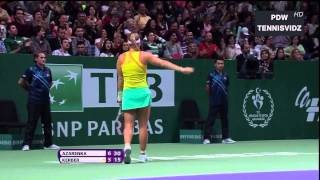 Azarenka vs Kerber YEC 2012 (Part 1) Highlights