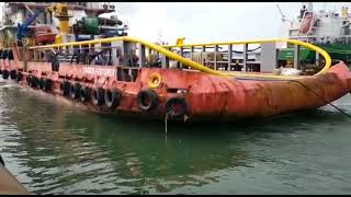 Bolard pull Test AHTS Ship
