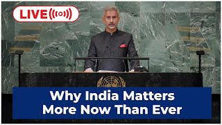 Jaishankar At UNGA Live | Why India Matters More Now Than Ever | World News Live | Jaishankar Speech