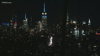 Empire State Building goes blue and white for UConn win
