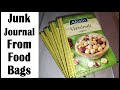 Junk Journal From Food Bags, One signature, Hazelnuts - Starving Emma