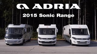 2015 Adria Sonic Range product video