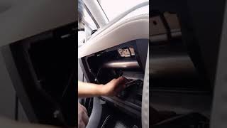 installation of toyota rush cabin filter/cover.