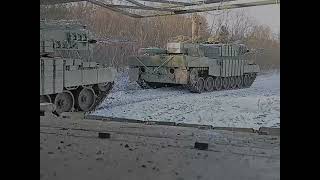 Ukraine - XX.01.2025. A Formation Of Seven Ukrainian Leopard 2A4 Tanks Somewhere In Ukraine.