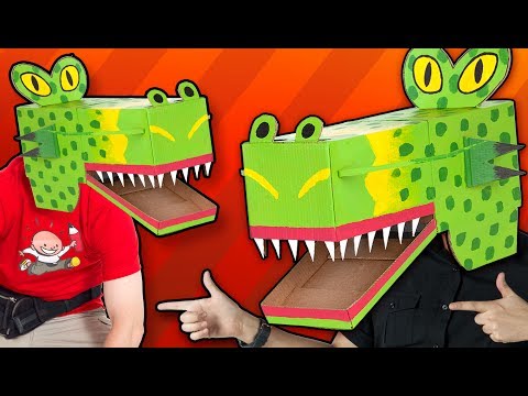 Cardboard Dragon Mask - Craft Ideas For Kids | DIY on Box Yourself Cardboard Dragon Mask - Craft Ideas For Kids | DIY on Box Yourself