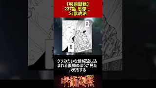 【呪術廻戦】237話 感想   幻獣琥珀