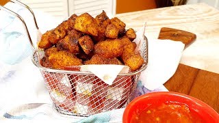 Fried Soya Chunks ( VEGAN  CHICKEN NUGGETS ) - Episode 975