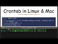 Crontab jobs : How to schedule & run a bash or python script automatically on a Linux server or Mac?