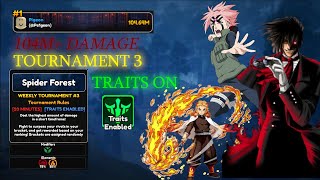 [TRAITS] 104M+ DAMAGE TOURNAMENT WEEK 3 | ANIME VANGUARDS