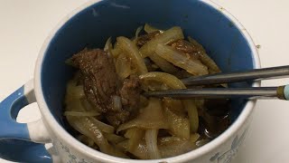 Francesの小廚房|蕃薯のKitchen|開飯日食記|洋蔥炒韓汁牛柳粒│Onion fried Korean beef│洋葱炒韩汁牛柳粒│양파 튀김 한국산 쇠고기タマネギの炒め韓国牛肉