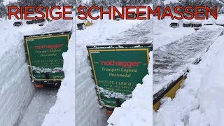 LKW eingegraben in Schneemassen!