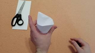 Как сделать стаканчик из бумаги оригами/How to make a paper cup