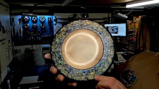 Woodturning Project - Using The Jo Sonja Iridescent Colours, Appling With A Sea Sponge