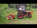 51 kubota b2601 compact tractor fdr1660 finish mower or bush hog