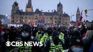 What protests in Ottawa are like as Canadian police try to end border blockade
