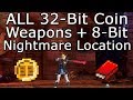 ALL 32-Bit Coin Weapons + 8-Bit Nightmare Location - Bloodstained: Ritual of the Night