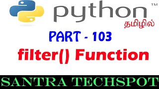 #103 | filter function in Python | Python Tutorial in Tamil