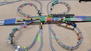 Lego Train Cloverleaf Setup