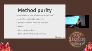 RubyConf Taiwan 2016 -- Optimizing ruby core by Shyouhei Urabe