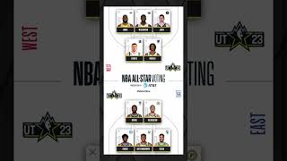 MY NBA ALL STAR CHOICES FOR THE NBA ALL STAR GAME 2023 IN UTAH | NBA ALL STAR VOTING 4 🏀🗑️ #shorts