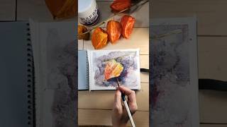 パルプベースを使ってみた #watercolor #透明水彩 #watercolorpainting #水彩画 #artprocess #watercolortutorial #shorts