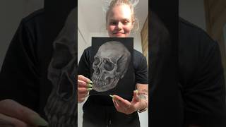 Revealing a Skull Drawing #art