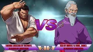 Mugen - Street Fighter vs. King of Fighters - Takuma Sakazaki vs. Gen - 坂崎拓馬 vs. 元