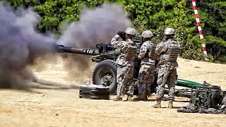 New M119A3 Howitzer In Action • U.S. Army Artillery