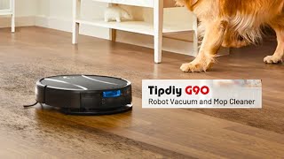 Tipdiy Robot Vacuum and Mop Combo | Powerful Robotic Vacuum Cleaner | Automatic Robot vacuum