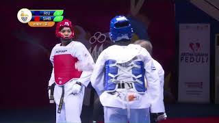 Final Kyorugi Female +73 Kg  │ Bella Oktafianti (RIU) vs  Delva Risky (SMB) │ PON XX Papua 2021