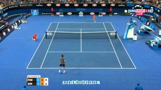 David Ferrer vs Gilles Simon MATCH POINT Australian Open 2015