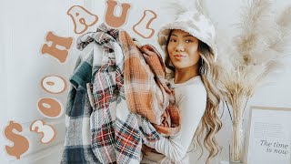 $300 FALL CLOTHING HAUL ♡ *lots of CUTE flannels* but did we get scammed?!