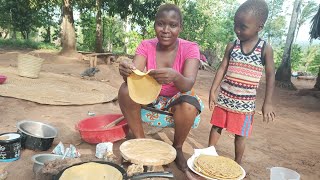 African Village life and Cooking egg bread for breakfast