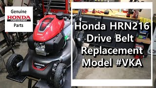 Honda HRN216 Model# VKA Drive Belt Replacement with Smart Drive System