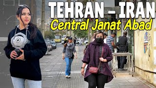 Walking Tour Iran | Walking in Central Janat Abad Street - Tehran 2022 #walking #iran #walk