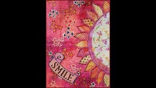 Art Journal / Mixed Media - Using Backings of Paper Napkins