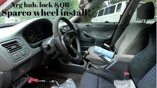 Sparco steering wheel install